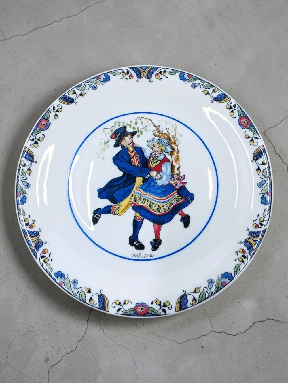 Rorstrand Sweden Appetizer Dessert Plate Swedish National Costumes Smaland 6in